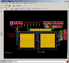 Screen shot of  the MEMulator Layout Editor